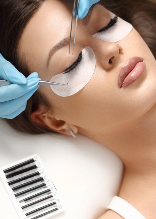 eyelash extension treatment process